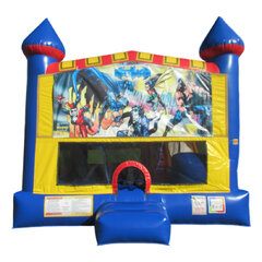 Superhero themed bounce house rental