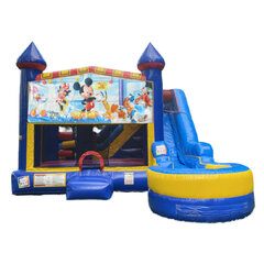 Mickey and Minnie themed 7-in-1 combo bounce house