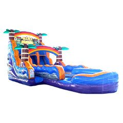 Tiki Plunge dual-lane water slide